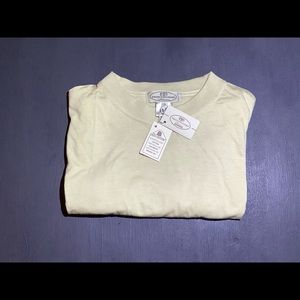 NWT Pronto Uomo | Tee Shirt | Size XL 54 | Cream | Short Sleeve | Made in Italy